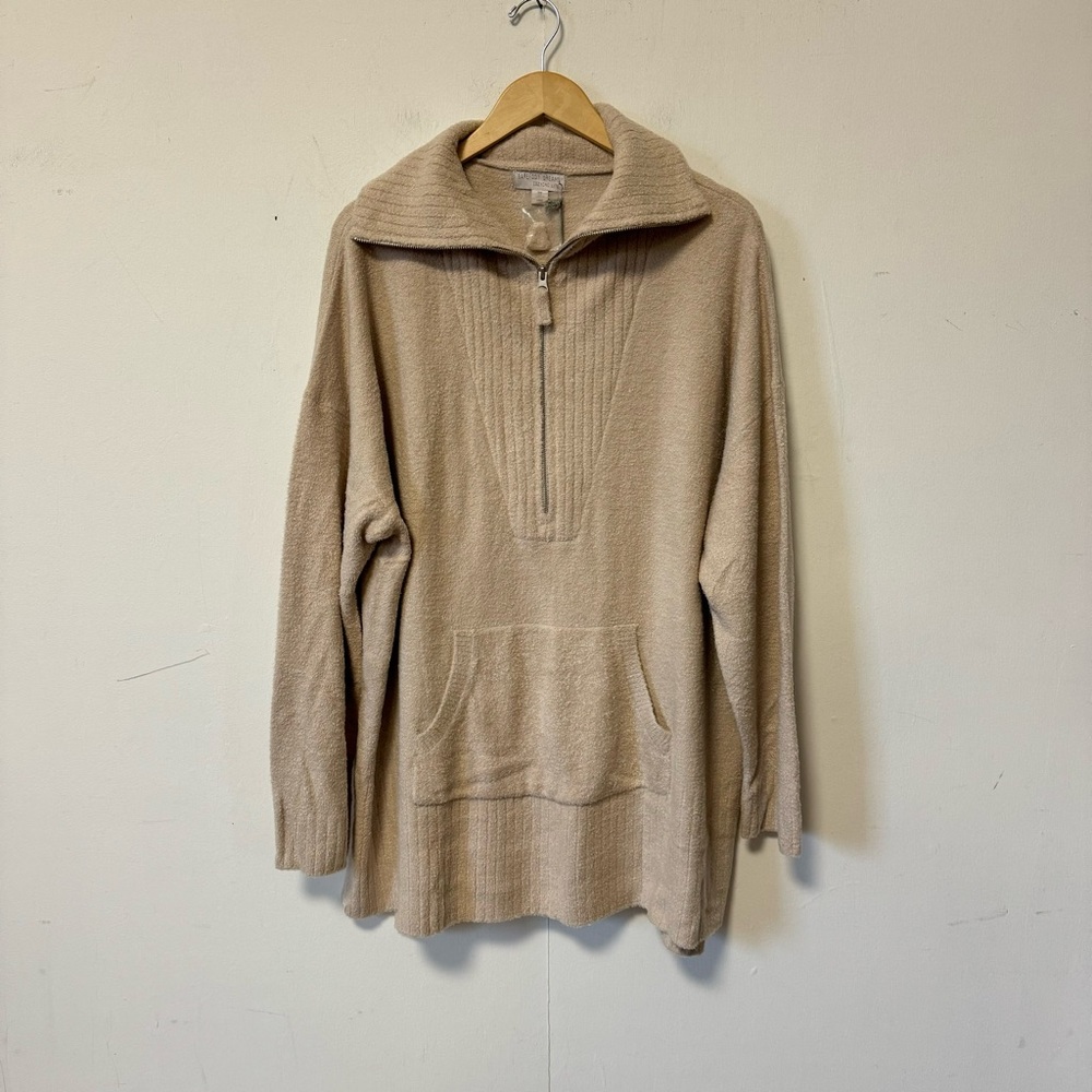 Barefoot Dreams CozyChic Lite Tunic Womens 3X High Rib Half Zip Pullover NEW NWT - Picture 3 of 8
